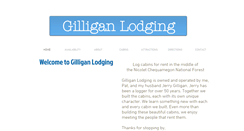 Desktop Screenshot of gilliganlodging.com