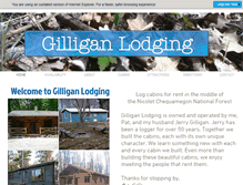 Tablet Screenshot of gilliganlodging.com